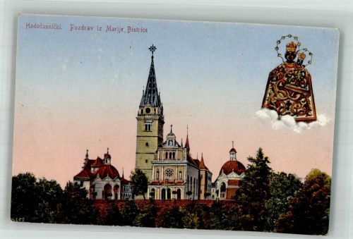 Banja Luka 1927 Foto AK Wallfahrts- Kirche Marije Bistrice