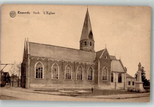 Eksaarde Foto AK Kirche Denkmal