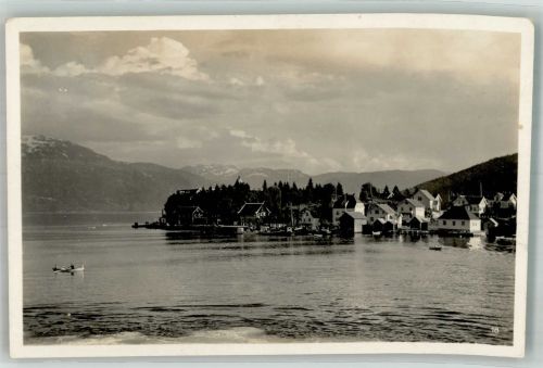 Balestrand Balholmen 1937 Foto AK