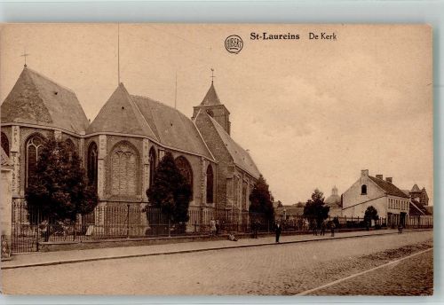Eeklo Foto AK Kirche Sint-Laureins