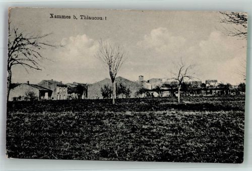 54470 Xammes 1917 Foto AK Feldpost WK I Preuss.Inf.Rgt. 16 4.Komp.