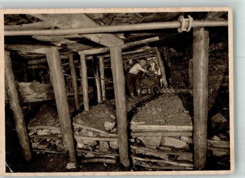 Kohlegwinnung mit Scheämmschine Ruhrkohle Bergbau Gebrauchsspuren