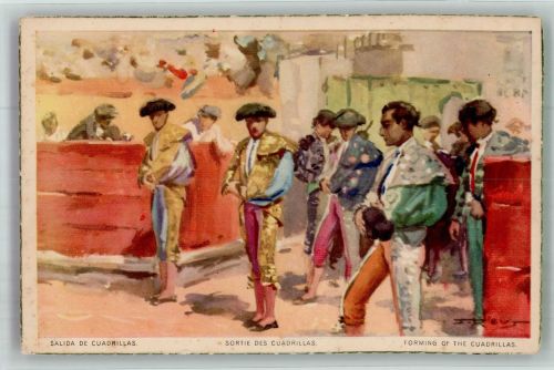 Valencia Foto AK Tracht Cuadrillas Ort lt. Verlag