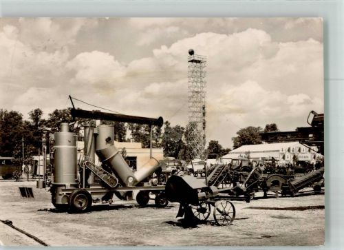 O7000 Leipzig DDR Landwirtschafts- Maschinen Ausstellung Gewerbeausstellung 1958 Gebrauchsspuren