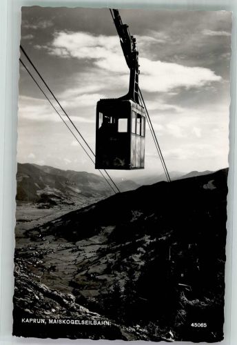 5710 Kaprun 1957 Foto AK Seilbahn Maiskogel