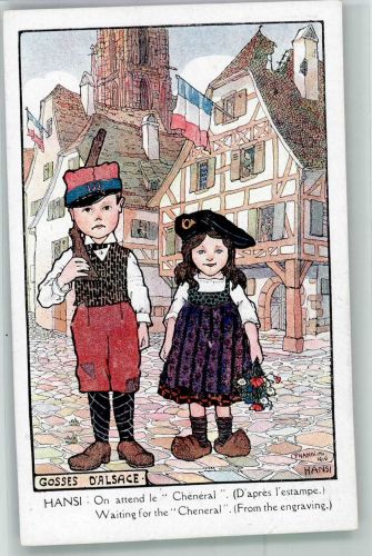 Gosses d`Alsace Waiting from the Cheneral Satire WK I Hansi (Waltz)