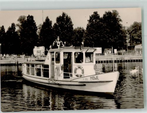 O1510 Potsdam Weiße Flotte Potsdam Fahrgastschiff M.S. Möwe Binnenschiff Foto AK