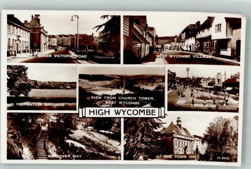 High Wycombe Foto AK Queen Victoria Raod Frogmoor Rathaus