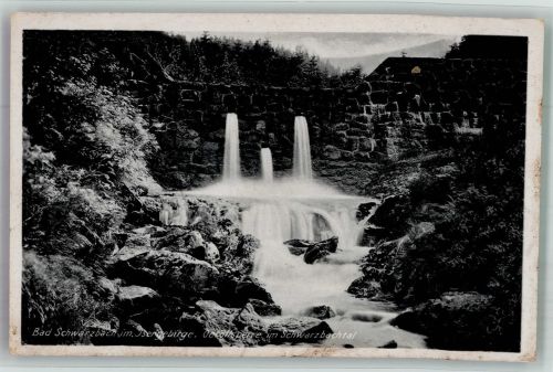 Bad Schwarzbach Czerniawa Zdroj 1940 Foto AK Schwarzbachtal Geröllsperre