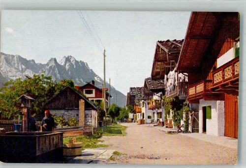W8100 Garmisch Frühlingstraße m. Waxenstein u. Zugspitze Novitas Ne. 1172 Farben Fotos
