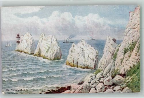 Ventnor Foto AK Leuchtturm The Needles Isle of Wight