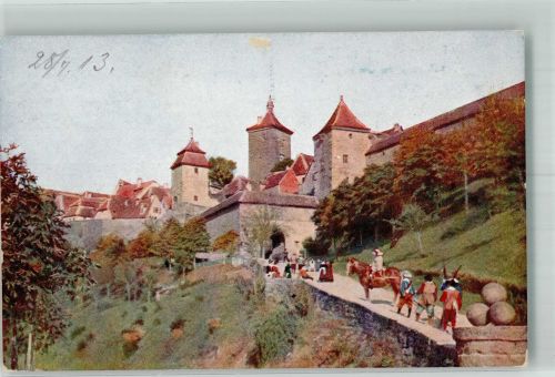 W8803 Rothenburg ob der Tauber Kobolzeller Tor u. Steg Novitas No. 1009 Farben Fotos
