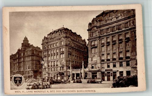 1060 Wien 6. Bezirk, Mariahilf Foto AK Linke Wienzeile 4 Sitz des Deutschen Schulvereins