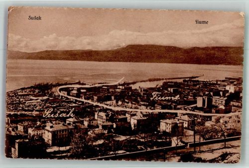 Rijeka Fiume Foto AK Susak