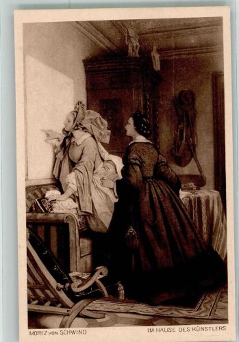 Im Hause des Künstlers Schwind, M. von Künstlerkarte