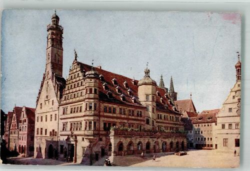 W8803 Rothenburg ob der Tauber Die 2 Rahäuser am Marktplatz Novitas No. 1008 Farben Fotos