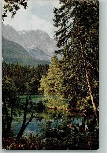 W8104 Grainau Am Badersee m. Zugspitze Farben Fotos