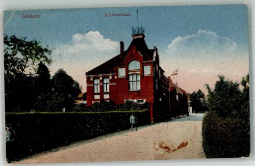 47608 W4170 Geldern 1921 Gebrauchsspuren Das Schützenhaus