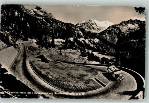 Sustenstraße bei Feldmoosalp m. Sustenhorn Postbus