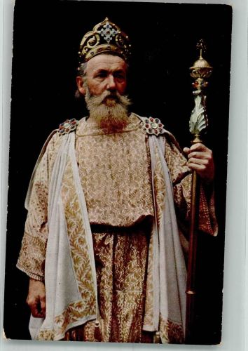 W8103 Oberammergau Prolog Anton Lechner Passionsspiele 1922 Uvachrom 4790 Farben Fotos