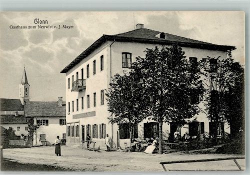 85625 W8019 Glonn , Kr Ebersberg, Oberbay - Gasthaus zum Neuwirt Kirchtumspitze