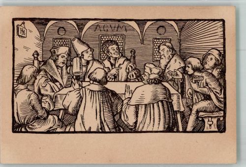 Bierkrüge Laute Mittelalter ca. 6. -15. Jahrhundert, unsortiert Künstlerkarte