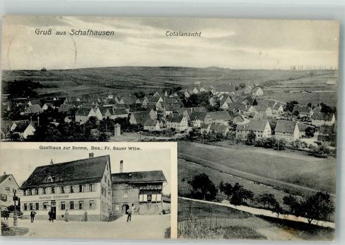 71263 W7252 Schafhausen , Württ - Gasthaus zur Sonne
