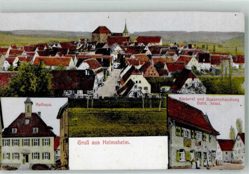 71296 W7258 Heimsheim - Rathaus Bäckerei Ansel