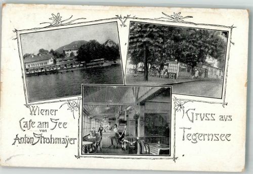 83684 W8180 Tegernsee 1911 - Wiener Cafe am See Gaststube Seeufer