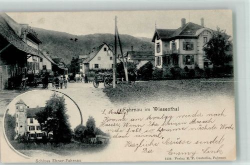 79650 W7860 Fahrnau 1906 - Dorfstrasse Schloss Ehner-Fahrnau