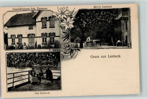 Bad Polzin Polczyn-Zdroj 1912 - Lasneck Haus Thomsen Mühle Lasbeck See Lasbeck