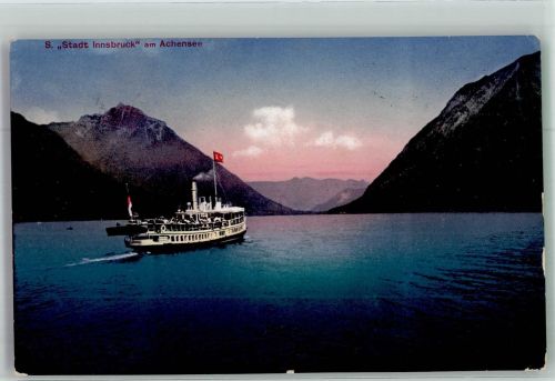 Motorschiff Stadt Innsbruck auf dem Achensee Binnenschiff 1926