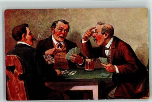 Bier Zigarre rauchen CA u. Co No. 3954 Kartenspiel