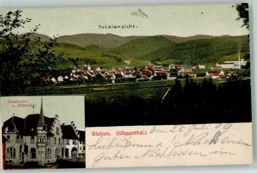 79585 W7853 Steinen , Kr Lörrach - Gasthaus zum Hirschen
