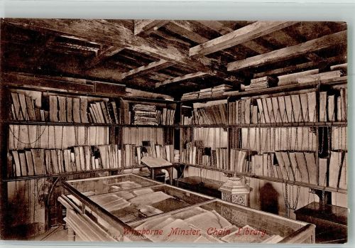 Büchersaal in Wimborne Minster Großbritannien Bibliothek