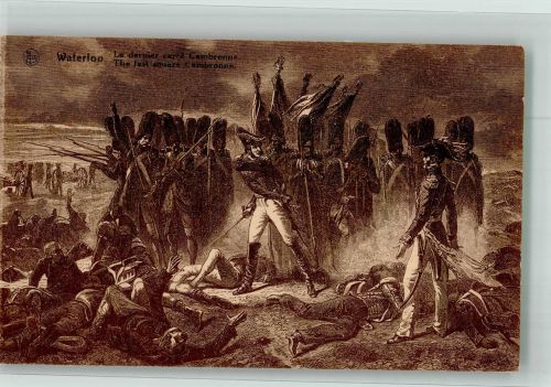 Künstlerkarte General Pierre Cambronne u. d. Kaiserliche Garde