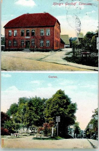 21224 W2107 Tötensen 1911 - Gasthaus König Garten