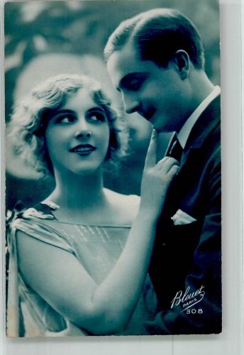 Ein verliebtes junges Paar Poesie / Liebe Nr. 308 Bleuet 1927
