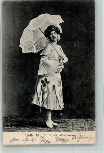 Soubrette Selly Milton im Geisha-Kostüm Operette 1908