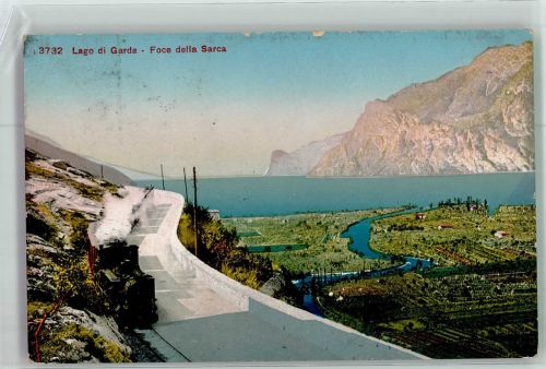 Torbole sul Garda Mündung des Sarca Edition Photoglob 3732 Zahnradbahn 1912