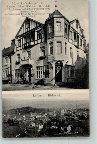 55765 W6588 Birkenfeld , Nahe 1911 - Hotel Oldenburger Hof