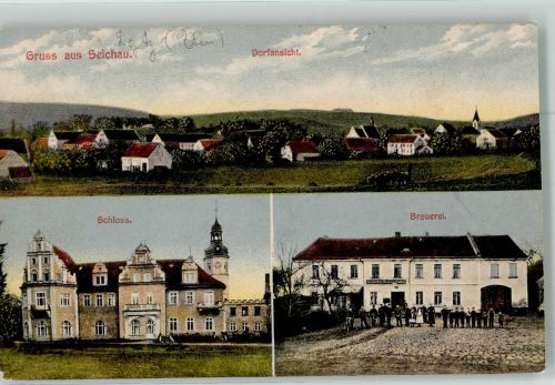 Poblocie Poblotz Sichow Seichau Schloss Brauerei 1911 BOAKC