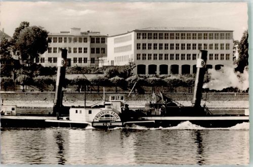 Raddampfer Friedrich Kruse Köln Binnenschiff Foto AK