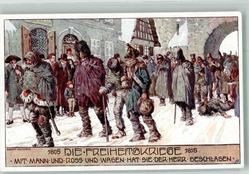Die Freiheitskriege 1806-1815 Besiegte Soldaten Karte Nr. 72 Kutzer, E. Künstlerkarte