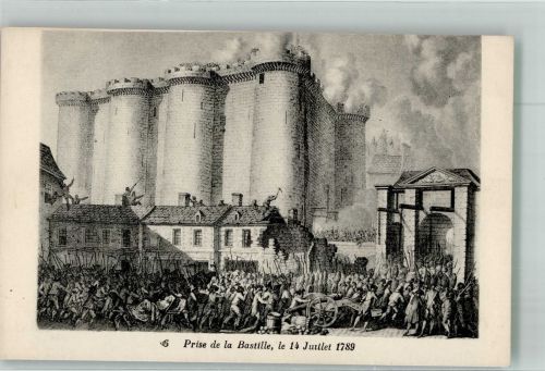 Sturm auf die Bastille 14.7.1789 Befreiungskrieg 1789-1815 Künstlerkarte