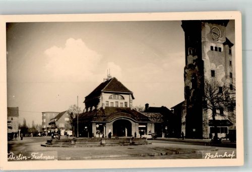 10115 W1000 Frohnau Privatfoto AK Bahnhof Frohnau