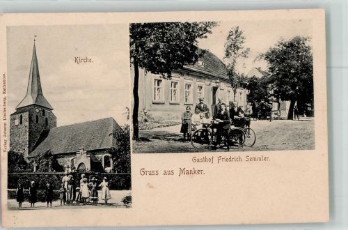 16818 O1950 Manker - Dorfkirche Gasthaus Semmler