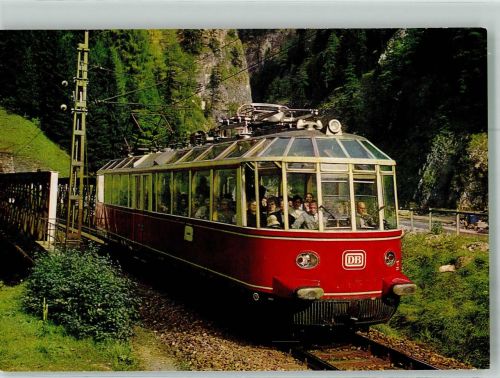 Der Gläseren Zug der Bundesbahndirektion München Straßenbahn Foto AK