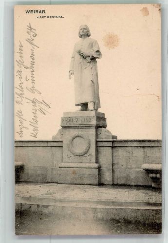 O5300 Weimar , Thür Denkmal des Komponisten Verlag Zedler & Vogel 1743 Liszt, F.