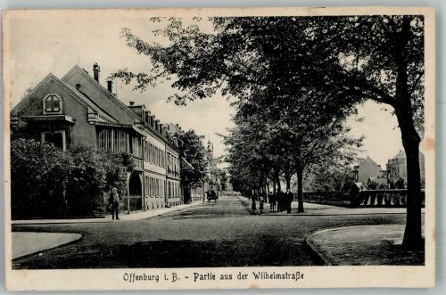 77652 W7600 Offenburg 1921 - Wilhelmstrasse Bahnpoststempel